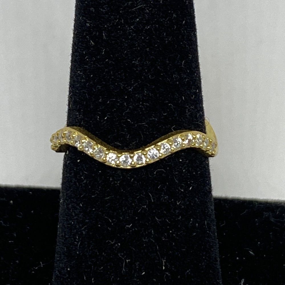 Giani Bernini Cubic Zirconia Wave Band in Sterling Silver MSRP $80 CP689